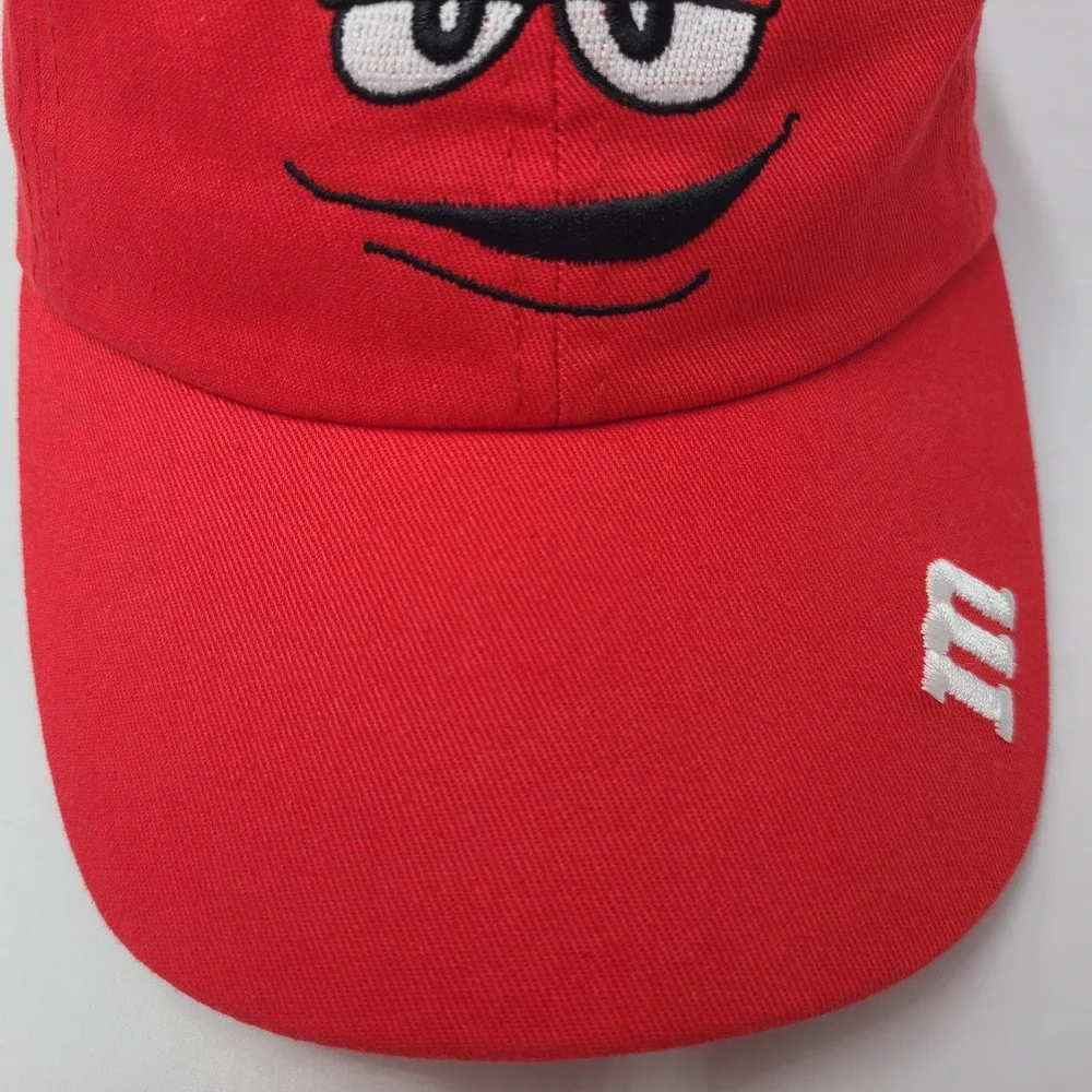 Youth M&M's World Hat Adjustable Red Character Casual Halloween Costume Cotton